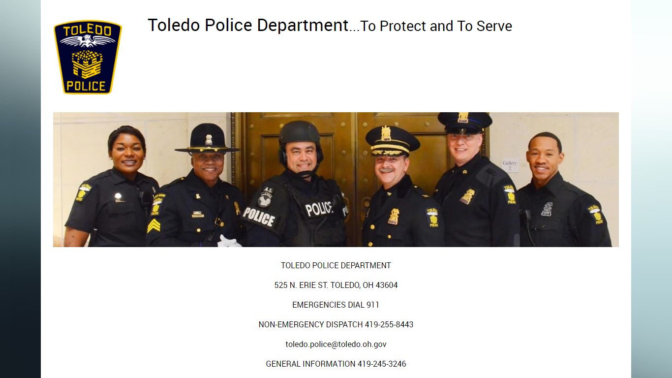 Toledo Police Department - Home