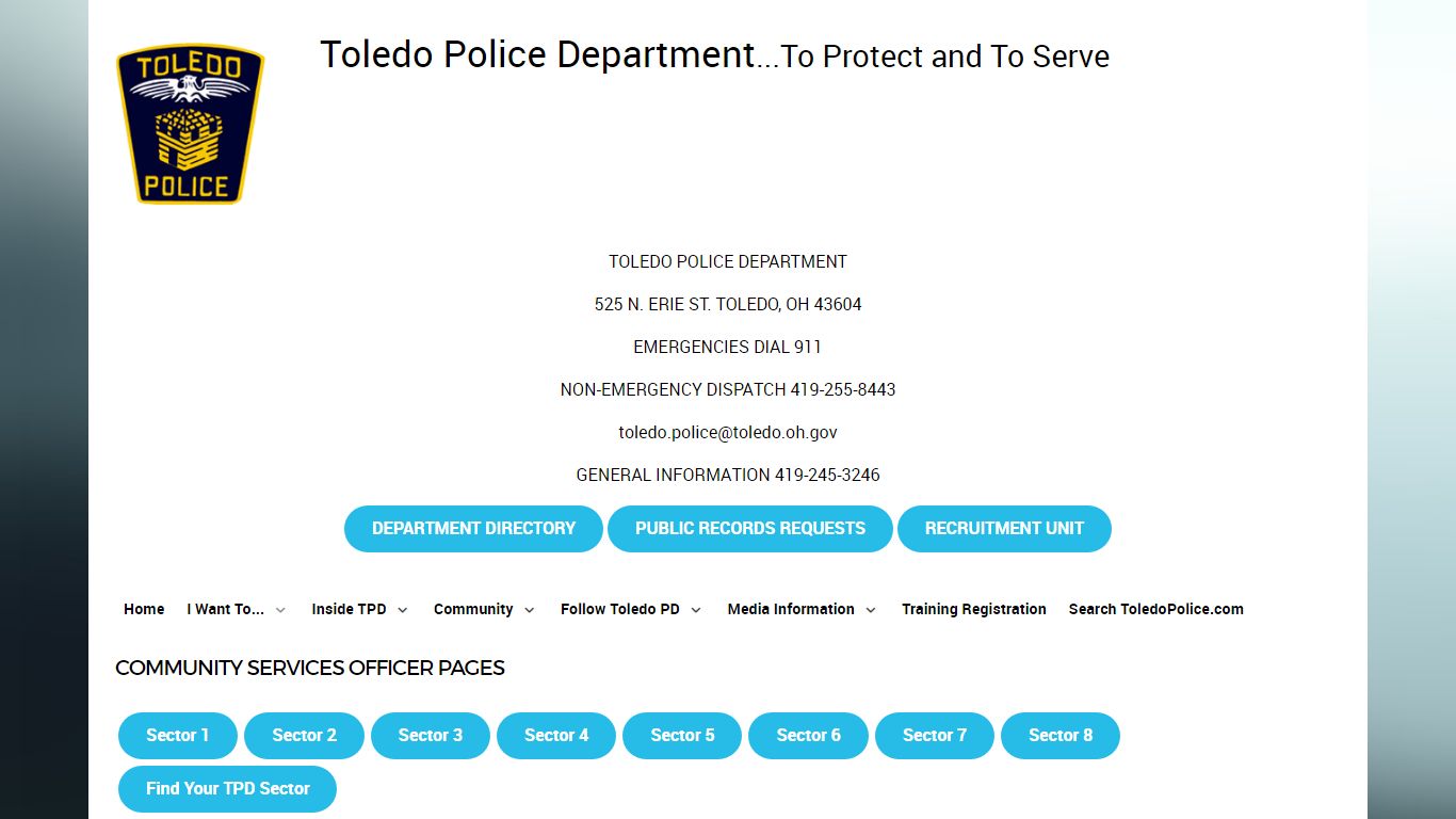 Toledo Police Department - GET a copy of a CRIME REPORT